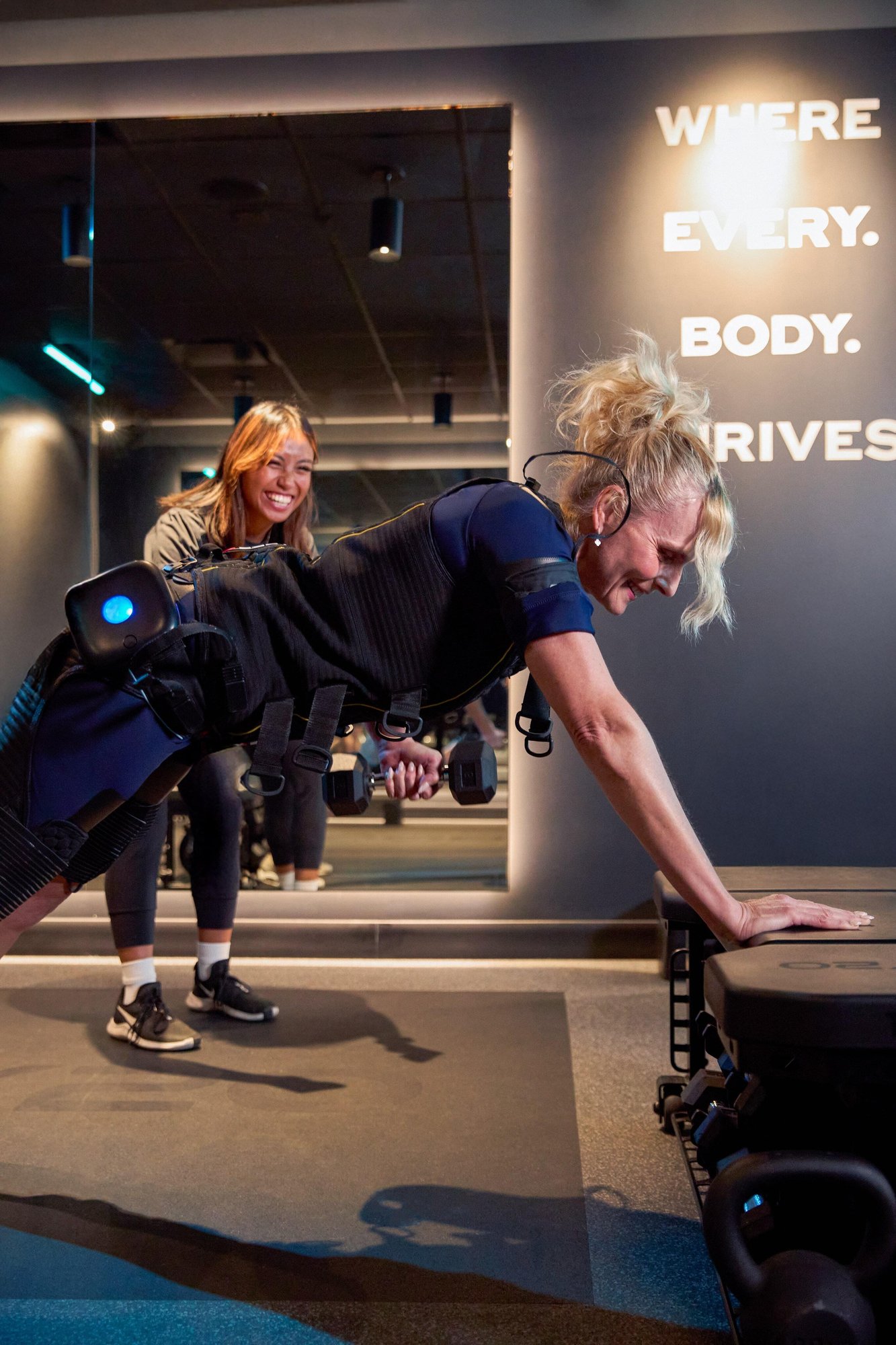 Individual working out at BODY20